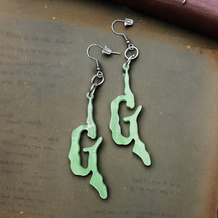 Luna Luma Design - Wholesale Dangle Earrings - Goosebumps Book Acrylic Earrings0
