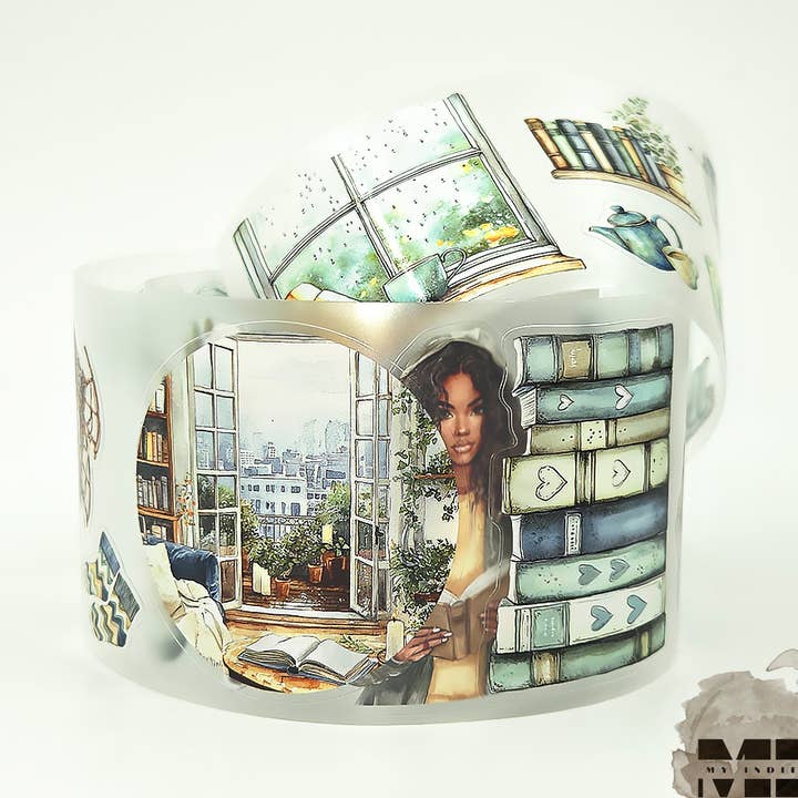 MIC | PET Tape (3D Glossy & Kiss-cut): Pages in the Rain for wholesale by MIC & MIM Premium Paper Shop