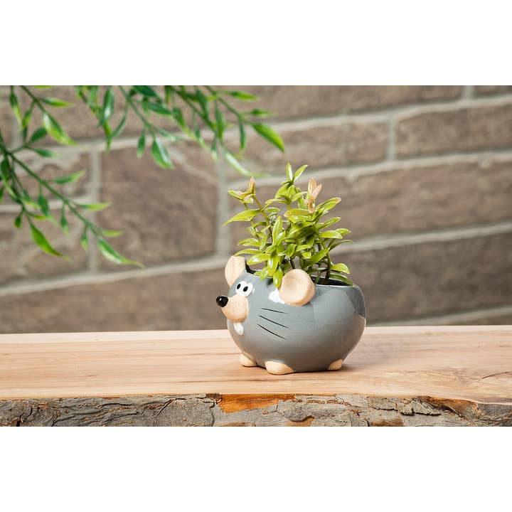 Abbott - Wholesale Plant Pot - Mini Mouse Planter-Gry-2"H2