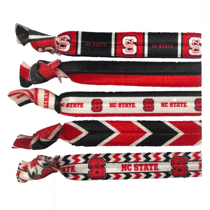 Little Earth Productions - Wholesale Hair Tie - NCAA North Carolina State Wolfpack Knotted Hair Tie