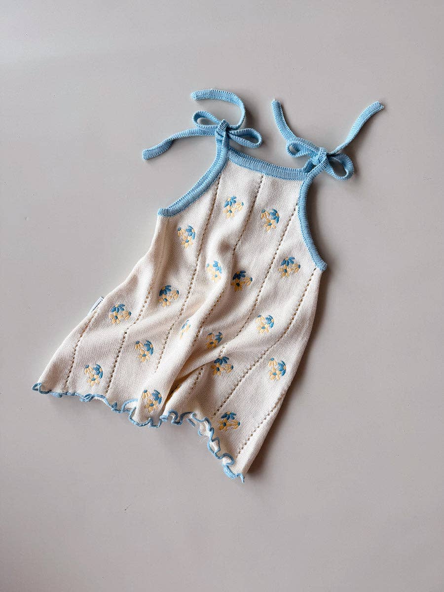 FRECKLES the label - Wholesale Dress - Kids - PRE-ORDER Bloom Pointelle Tie Dress | Pansy
