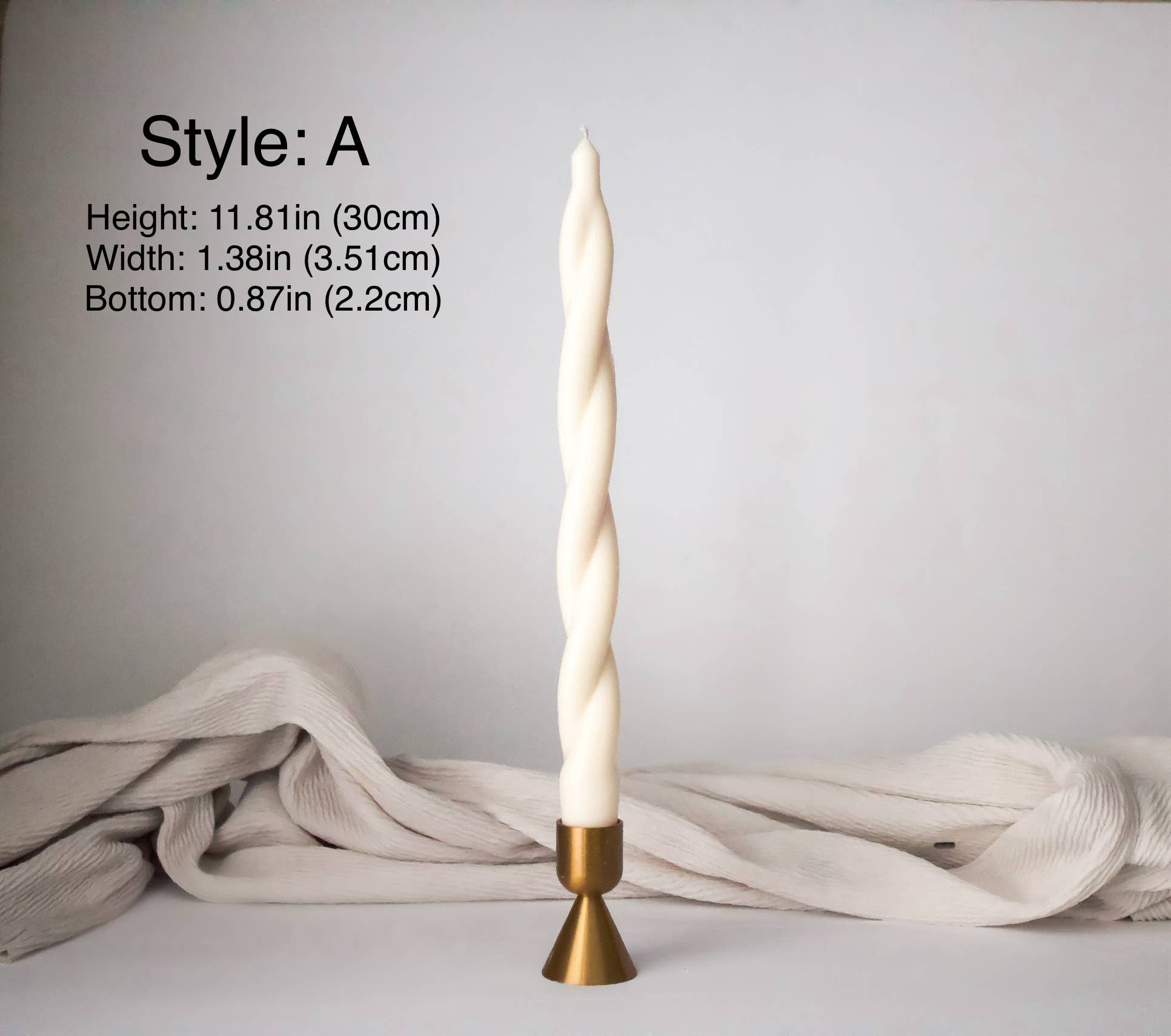 MarneyAsh - Wholesale Tapered Candle/Candlestick - Spiral Taper Candlesticks, Modern Soy Beeswax Taper Candles2