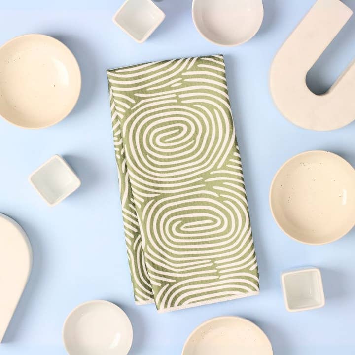 Render Goods - Wholesale Tea Towel - Sage Stump Dish Towel - 16''x24''