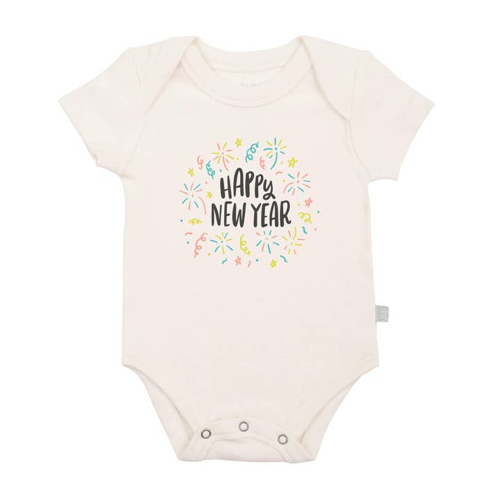 babygrafisk bodysuit | gott nytt år för wholesale av Finn + Emma