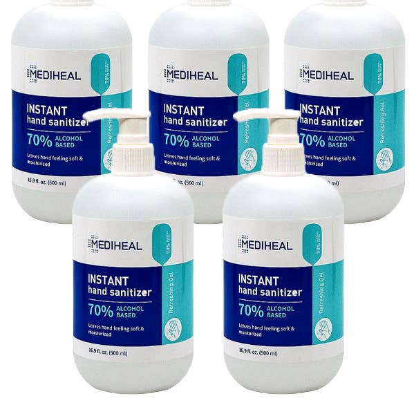MEDIHEAL INSTANT HAND SANITIZER 500 ML, MEDIHEAL for wholesale by JOIA ACCESSORIES