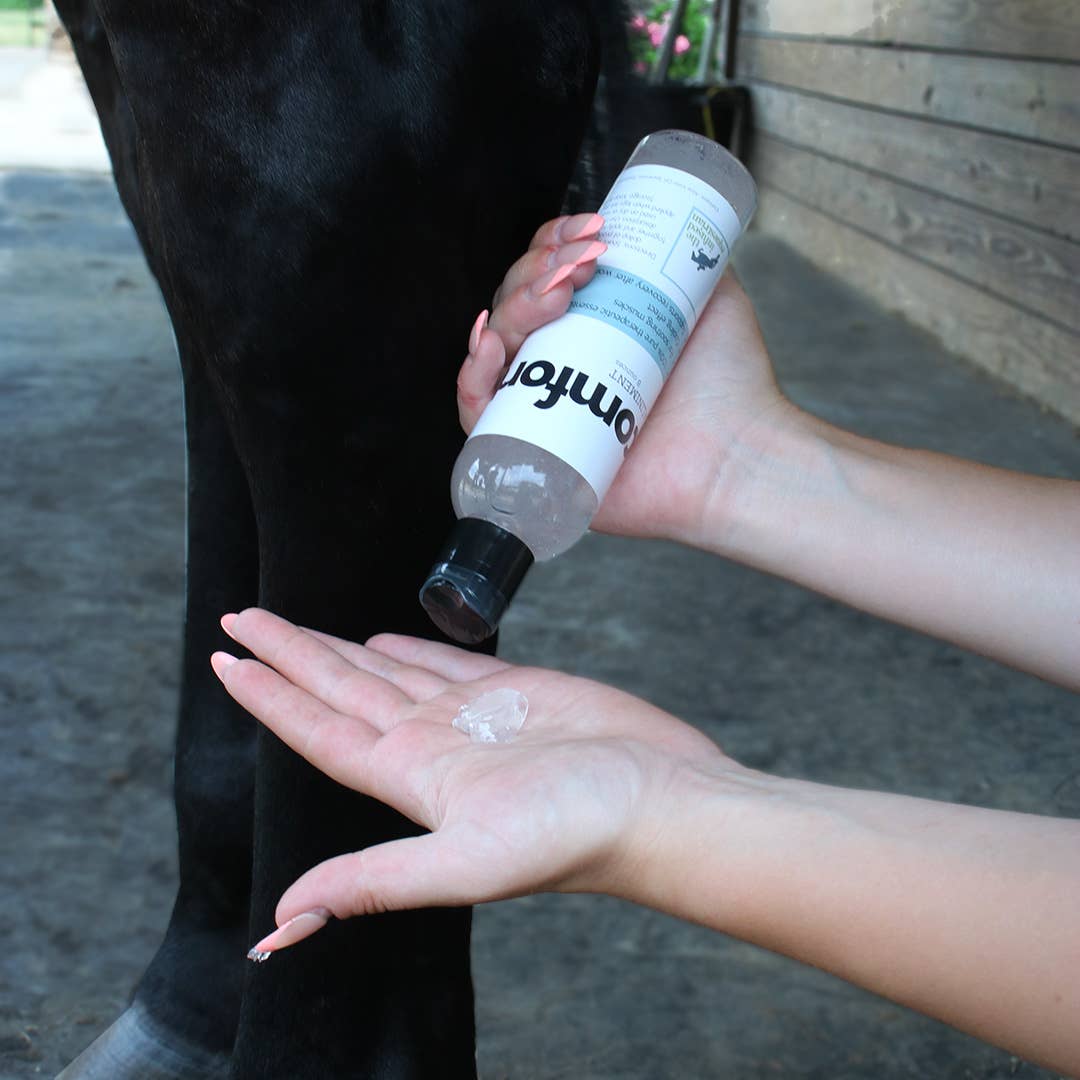 The Infused Equestrian - Wholesale Horse Conditioner/Grooming Aid - comfort. A Liniment (8 oz)