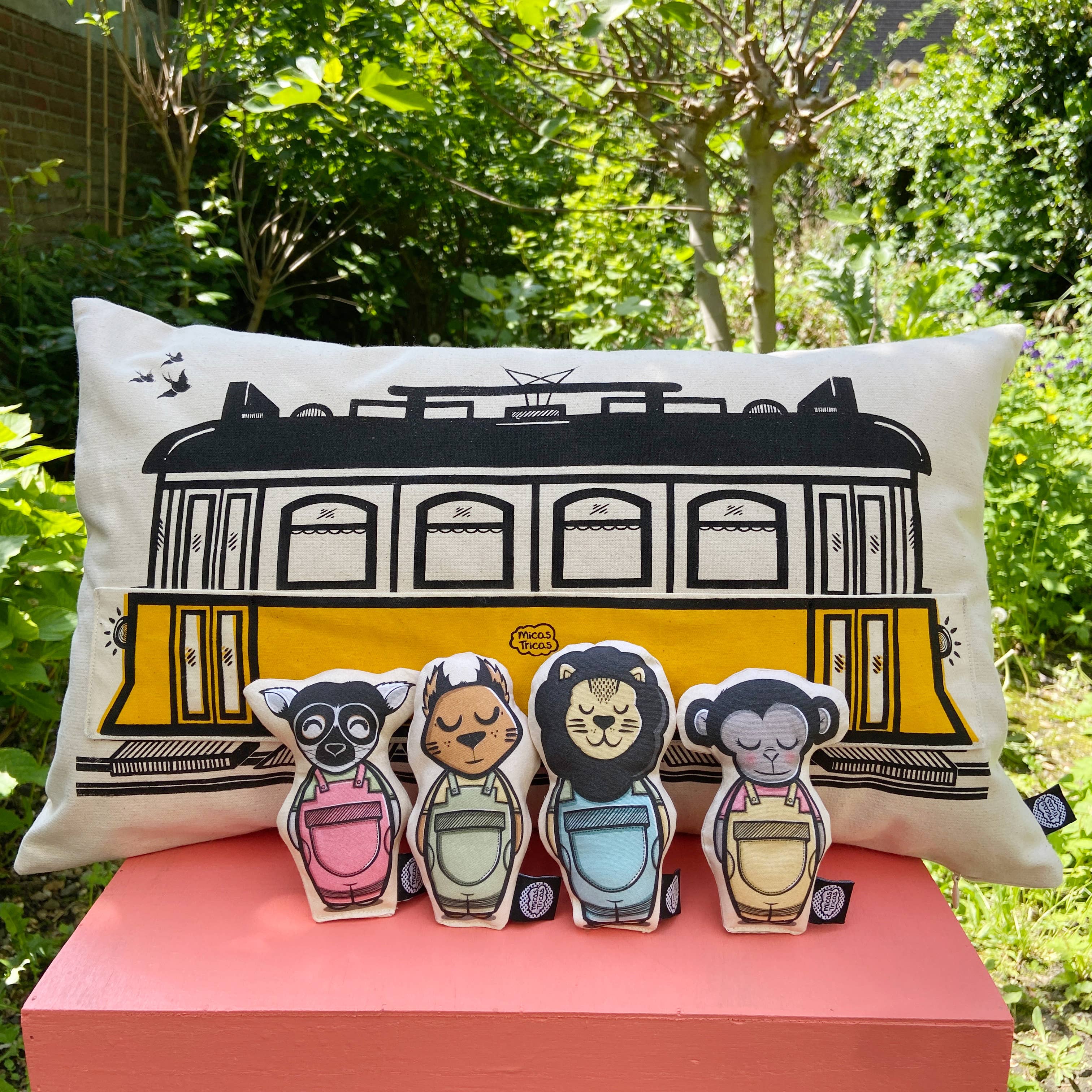Micastricas - Wholesale Pillow/Cushion - Kids & Baby - Interactive Cushion - Old tram2