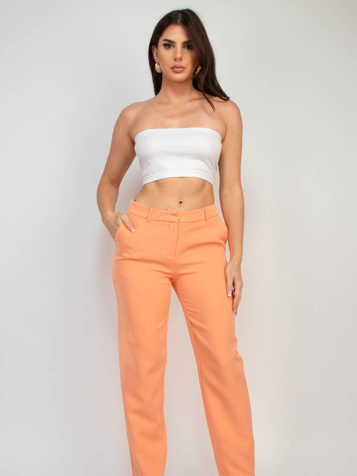 ACG Los Angeles - Wholesale Pants - Women's - Women's Dressy Mid Rise Solid Pants
