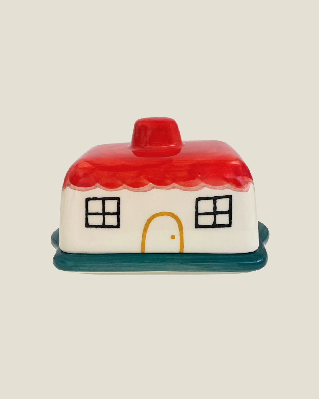 ACTOS - Wholesale Butter dish - 'La petite maison' ceramic Butter dish1