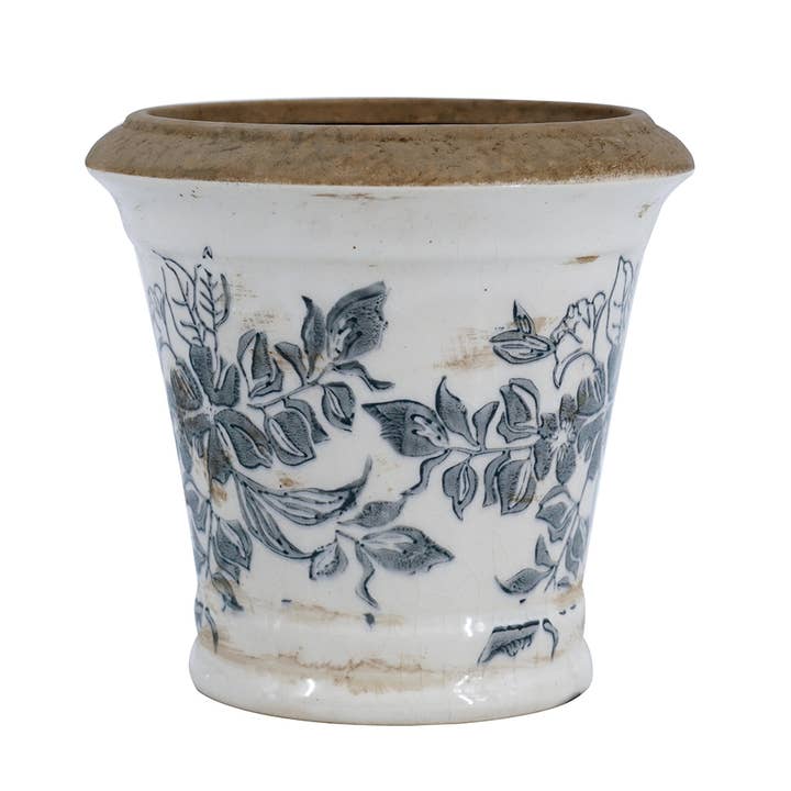 A&B Home Group Inc. - Wholesale Plant Pot - 5.5x5.5x5" Delft Whisper Ceramic Planter