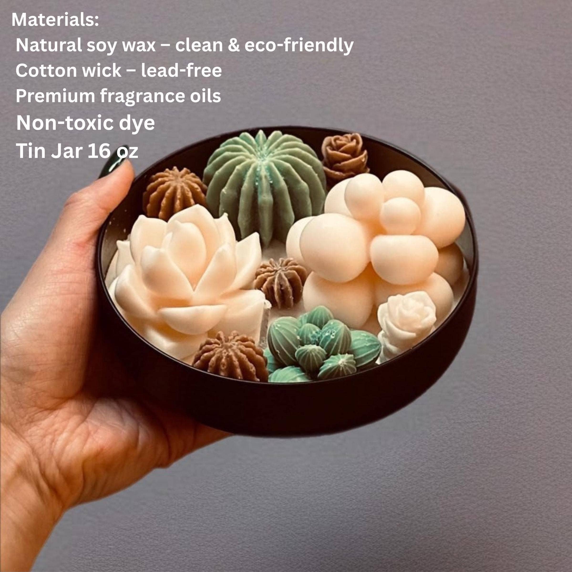 Karly’s Candles – Großhandel Geschenkkerze – Kaktus & Sukkulenten Sojakerze - Geschenk für Pflanzenliebhaber2