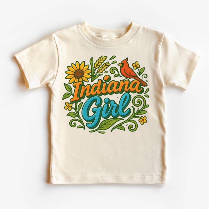 Camiseta Indiana Girl - T-shirt de Geografia por atacado de Madi Moosh
