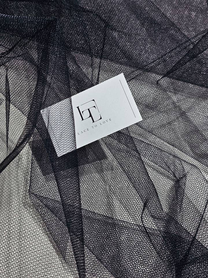 Tecido de Tule Preto Rígido para Anágua 51" de Largura por atacado de Lace To Love