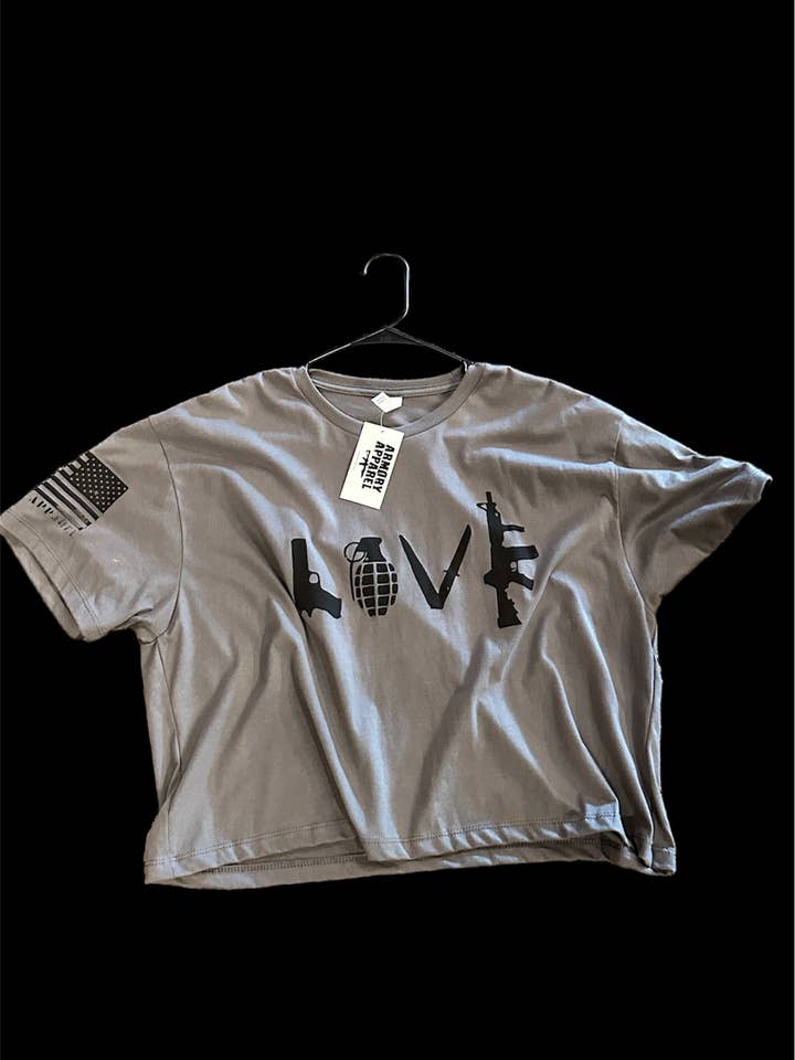 LOVE (DG) Crop Top for wholesale by The Armory
