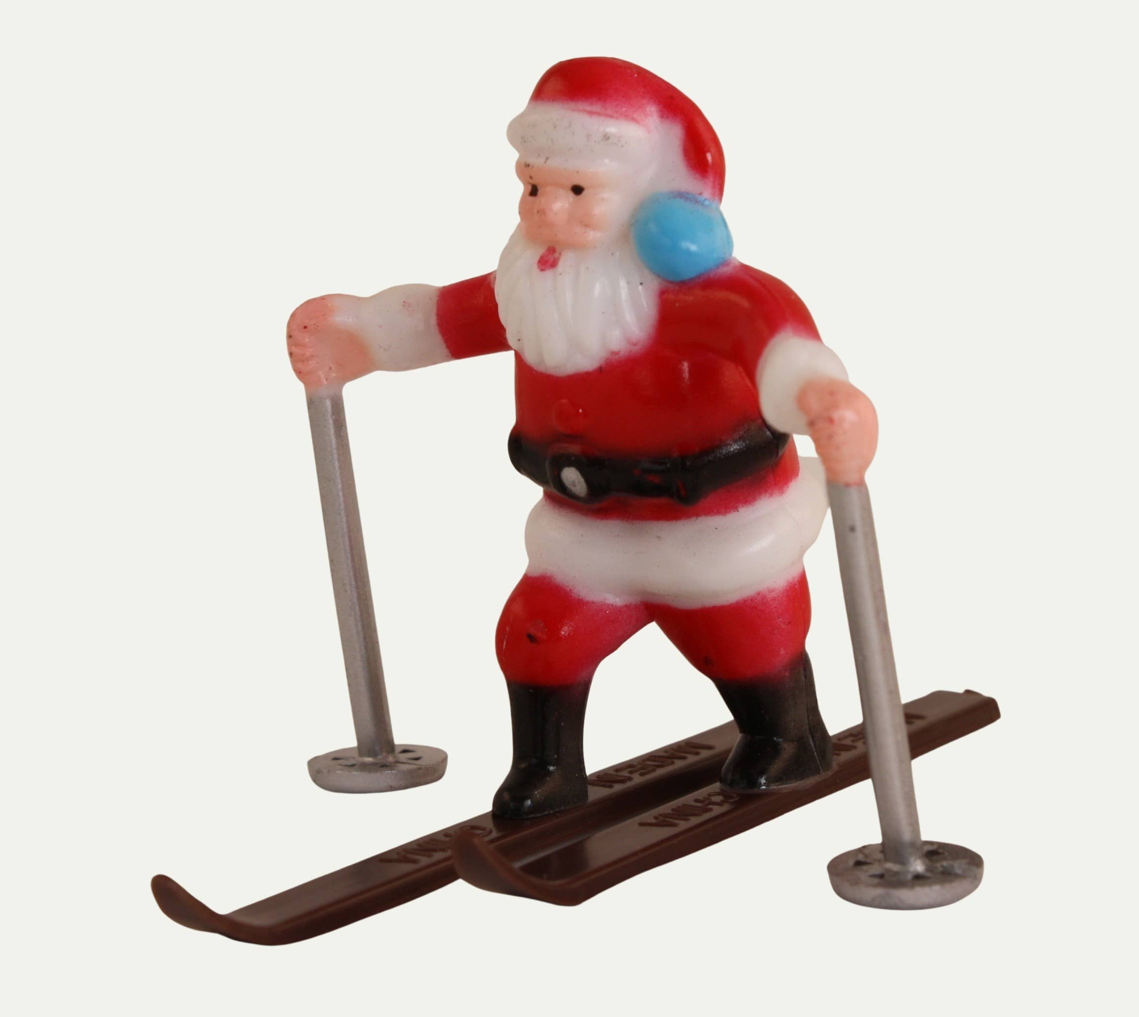 mix 60s Vintage Style Santa Skiers  Figurines - Set of Two for wholesale on Faire2