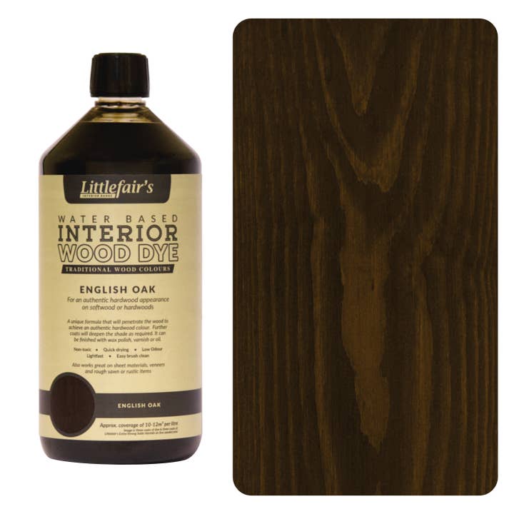 Littlefairs Wood Finishing Products Ltd - Wholesale Furniture Wax/Paint - Wood Stain Water-based - English Oak4