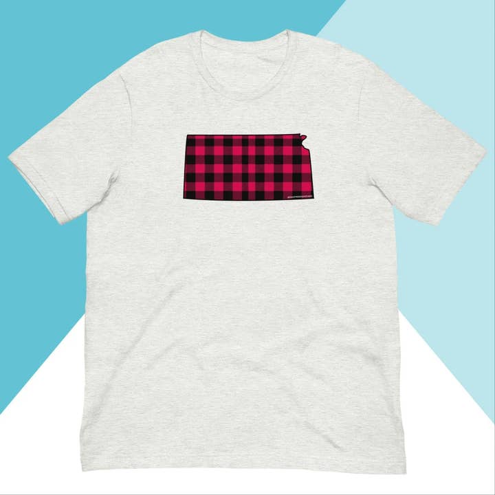 Camisa Unisex de Cuadros Buffalo de Kansas para venta al por mayor de North Owl Apparel