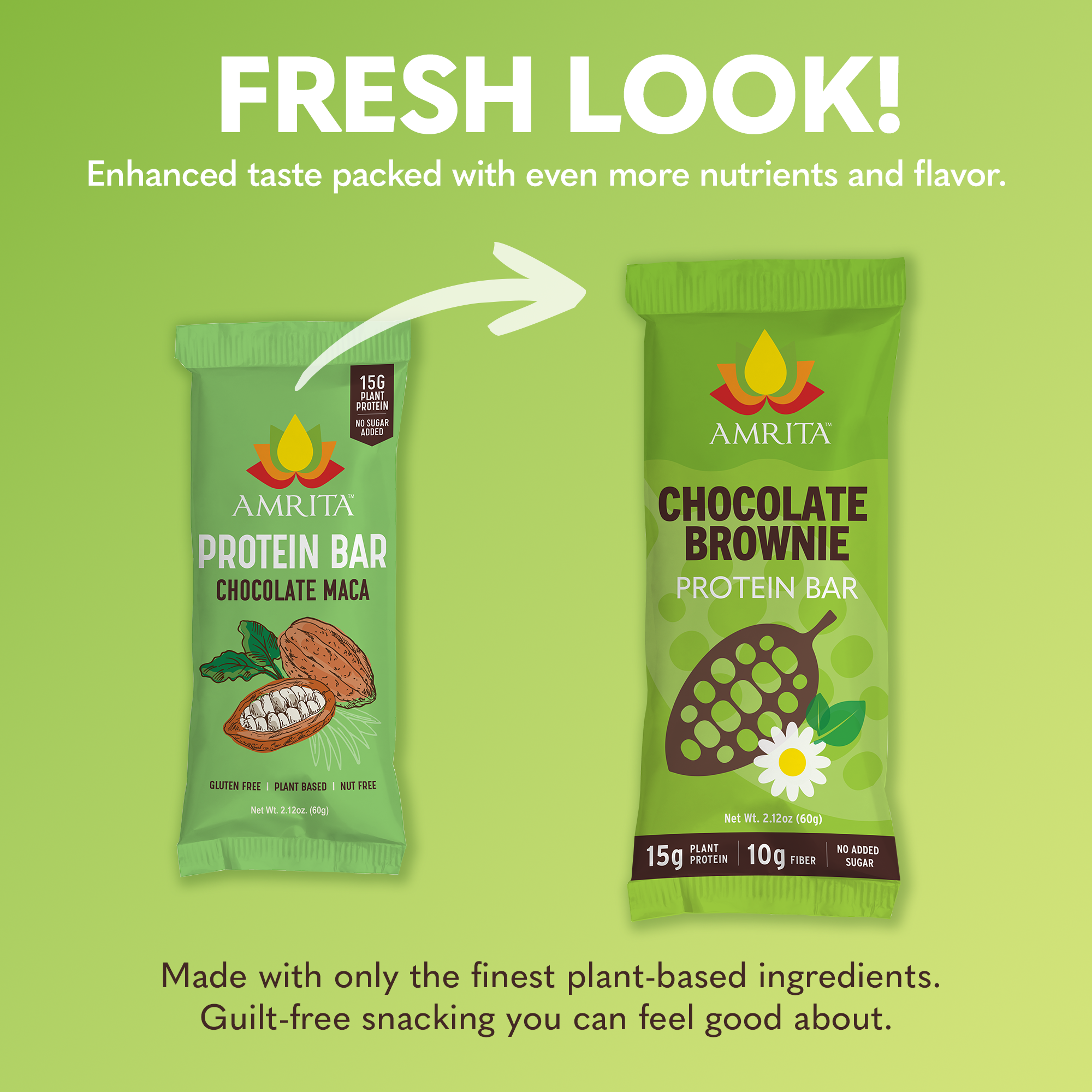 Amrita Health Foods - Wholesale Snack bar - Chocolate Brownie Protein Bars, High Fiber, No Added Sugar2