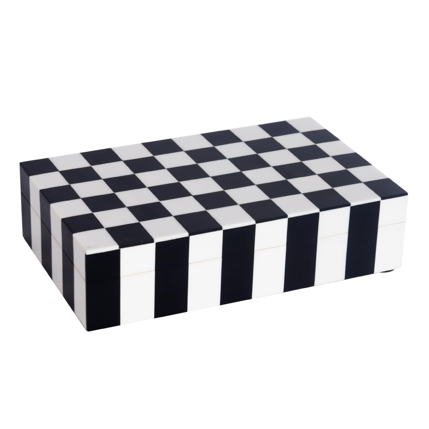 Handicrafts Home - Vente Boîtes décoratives - Boîtes décoratives à motif damier Puzzle disponibles en 7 tailles1