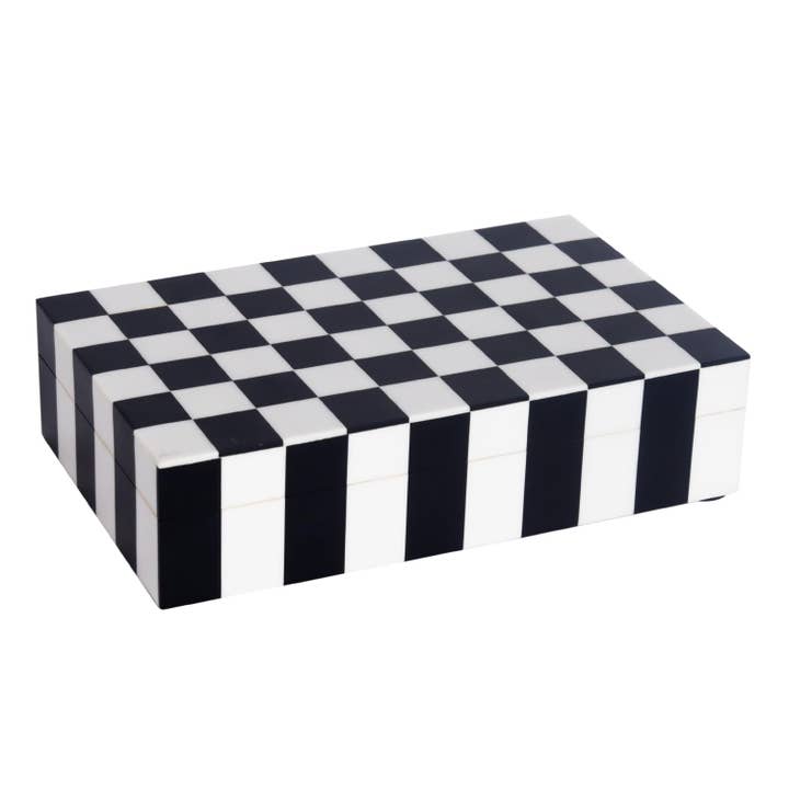 Handicrafts Home - Vente Boîtes décoratives - Boîtes décoratives à motif damier Puzzle disponibles en 7 tailles1