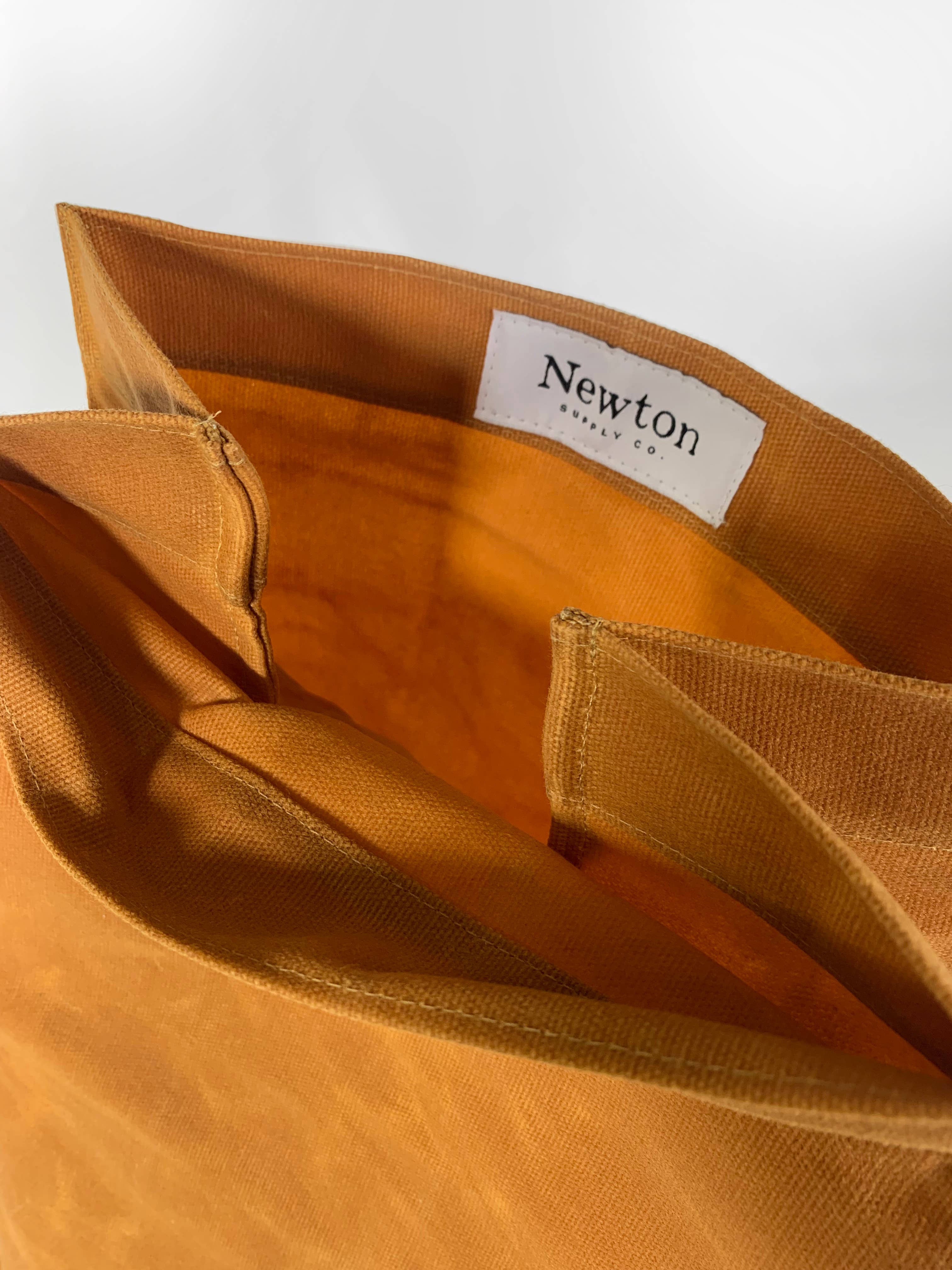 Newton Supply Co - Wholesale Lunch Bag/Box - waxed canvas lunch bag0