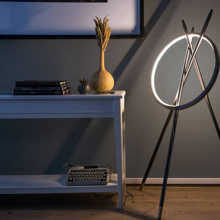 Walloro Luxury Embossed Wallpaper - Wholesale Wallpaper - Gray Chevron Wallpaper, Modern Zig Zag Textured Wall Paper, Neutral Colors Geometric3