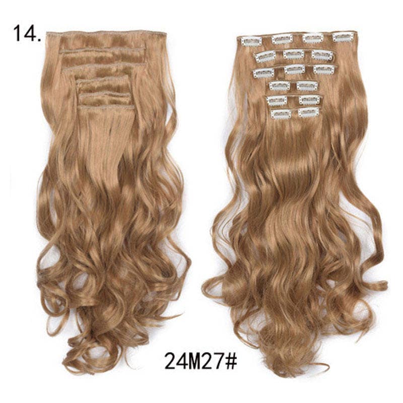 VIGOR - Wholesale Hair Extensions - Long Curly Wavy Hair 16 Clip In Hair Extension21