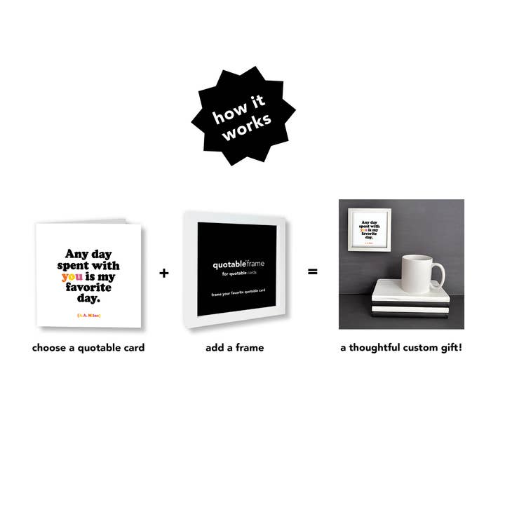 Quotable - Wholesale Picture frame - Frame - FR01 - Black Frame3