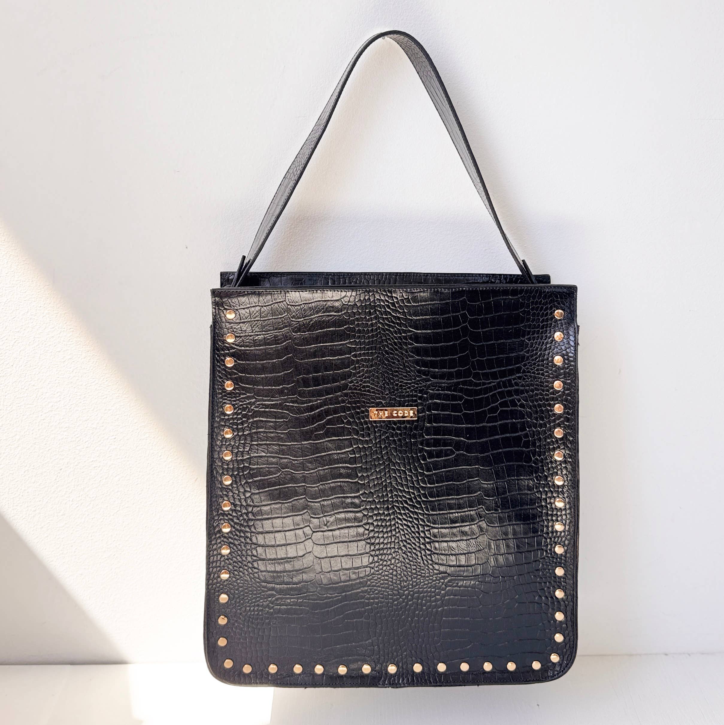 THE CODE - Wholesale Shoulder Bag - Women's - SHOPPER SAGRARIO BLACK6