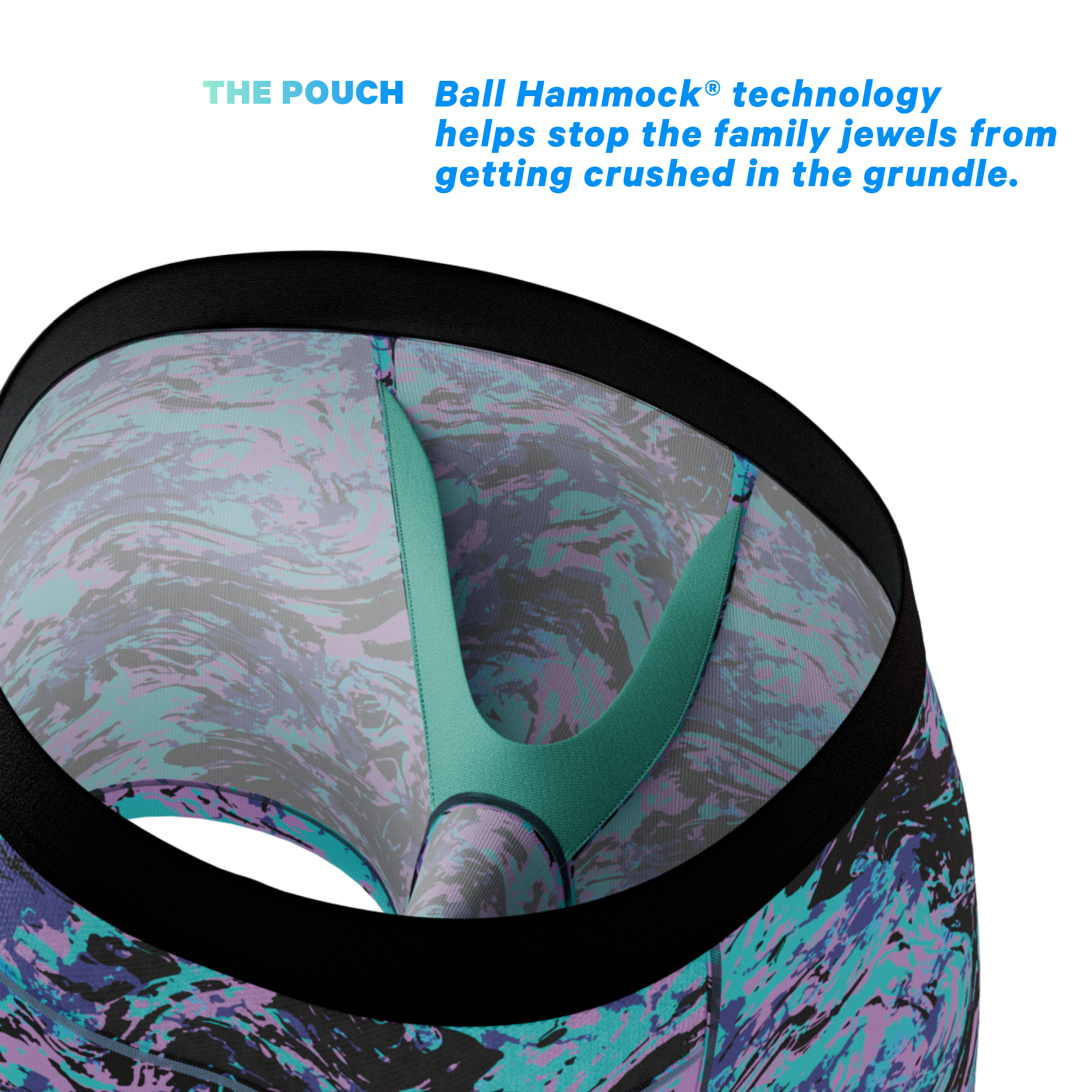 Shinesty, Inc - Wholesale Underwear - Men's - The Limestone | Retro Marbled paradICE™ Cooling Ball Hammock® Underwear1