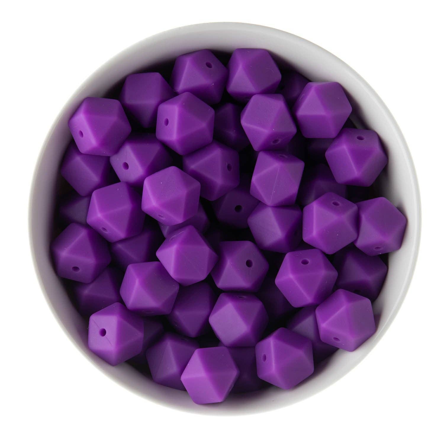 Cara & Co Silicone Craft Supply – wholesale Beads – 14mm Hexagon Silicone Beads32