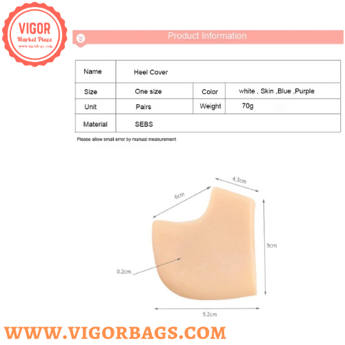 VIGOR – wholesale Foot cream – Silicone Gel Heel Protector Foot Care & Ankle Silicone Gel H11