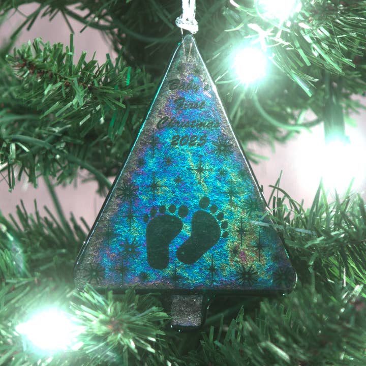 Aandenken Baby's Eerste Kerstboom Ornament voor wholesale door Dee Janssen GlassWorks
