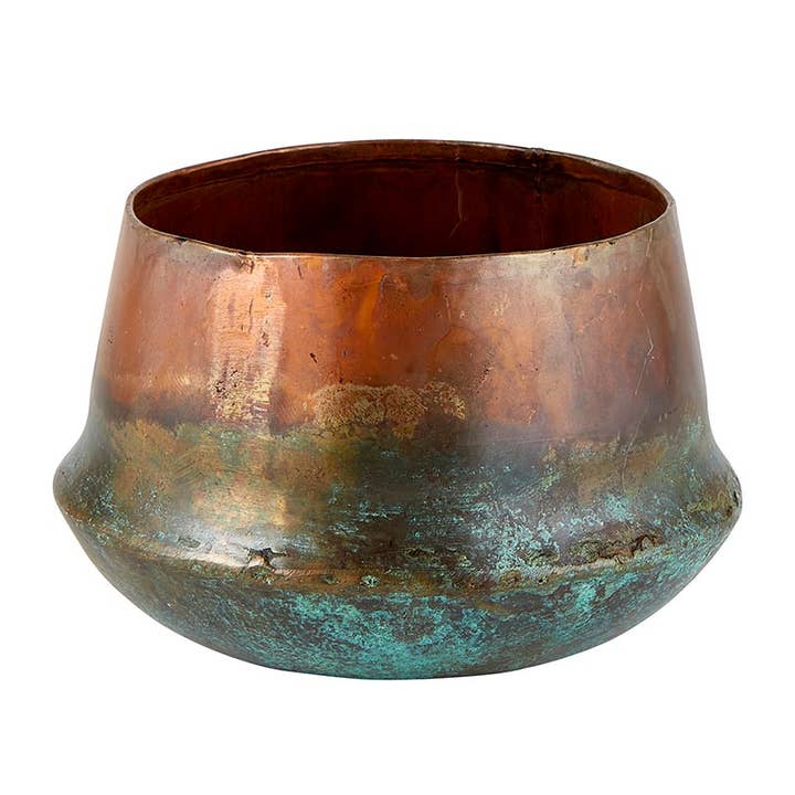 Copper Blue Planter - Small for wholesale by 47th & Main (Creative Brands)
