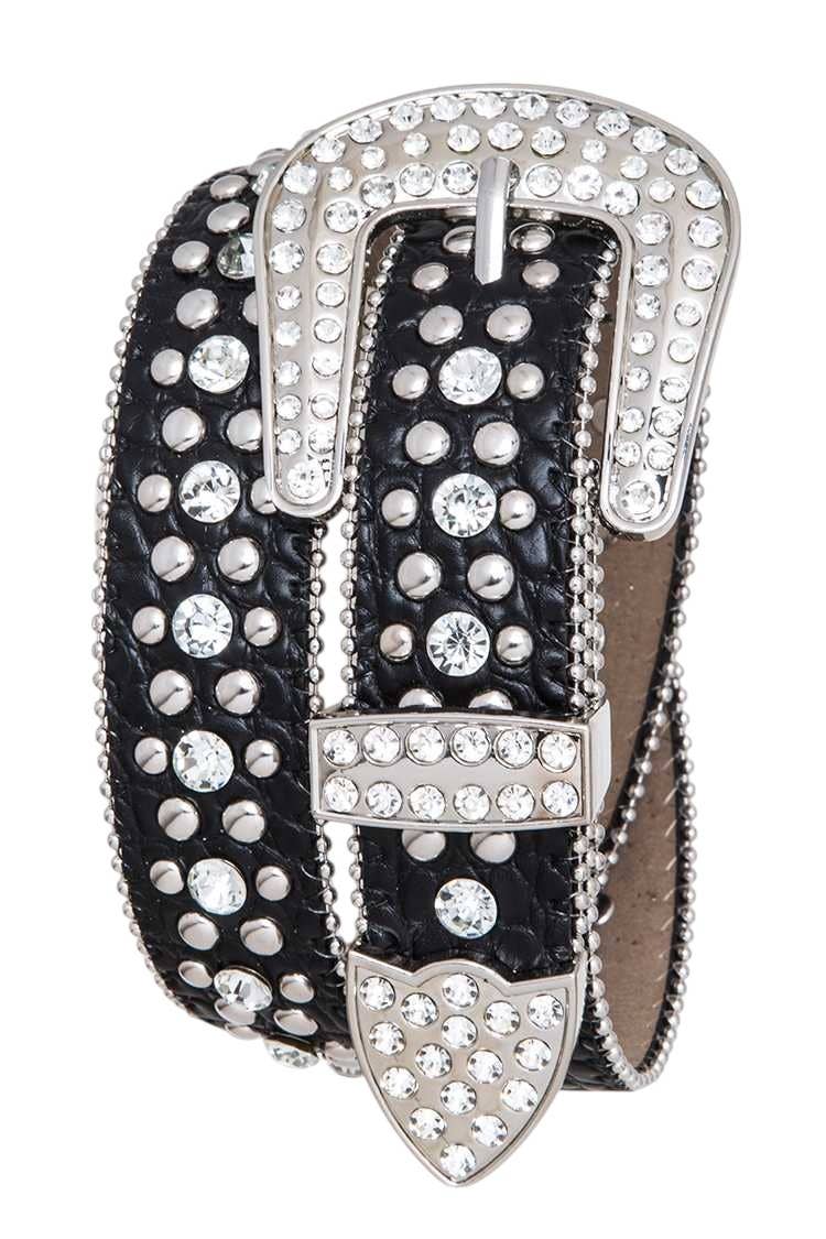 Rope & Spurs - Wholesale Belt - Kids - Kids Crystal Western Fashion Belt0