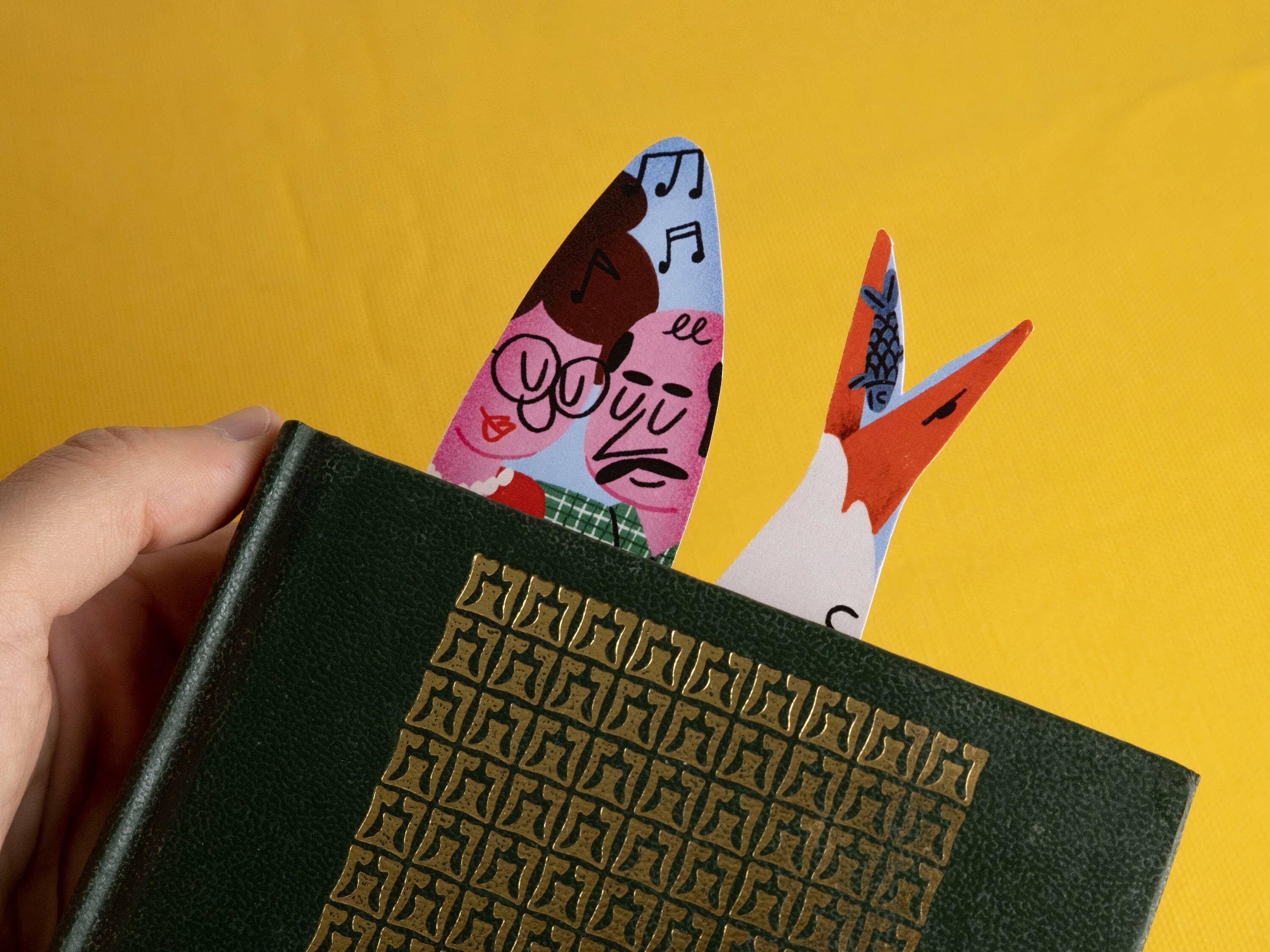 Matilde Horta - Wholesale Bookmark - Seagull and Sardine -  Paper Bookmark - 18x3,5cm4