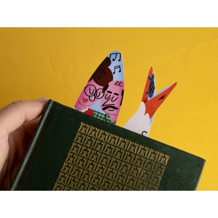 Matilde Horta - Wholesale Bookmark - Seagull and Sardine - Paper Bookmark - 18x3,5cm4