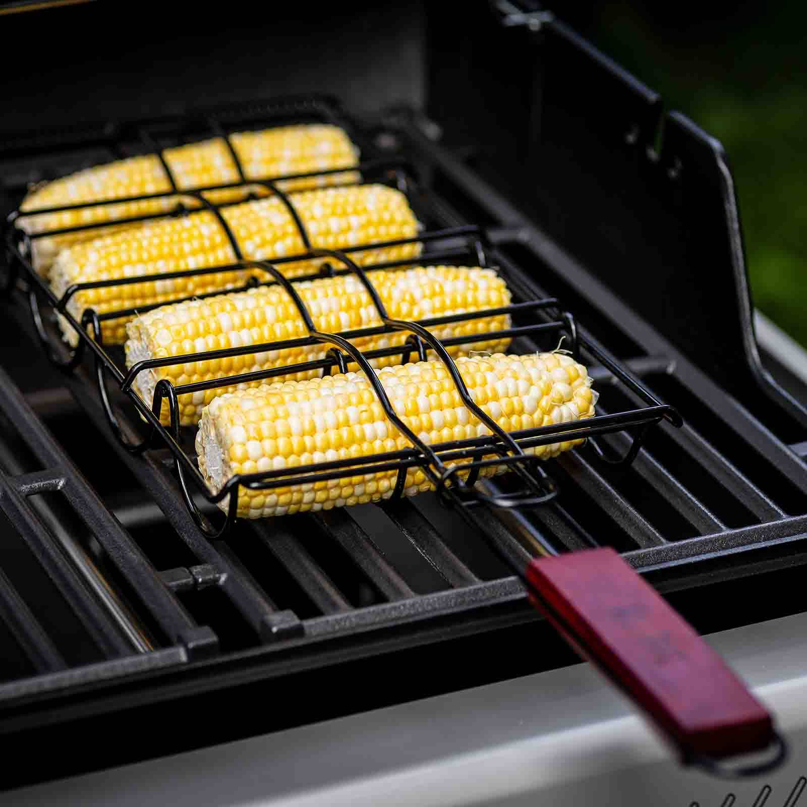 TableCraft Products Company - Wholesale Outdoor Grill Tools - Corn Holder Grilling Basket with Handle4