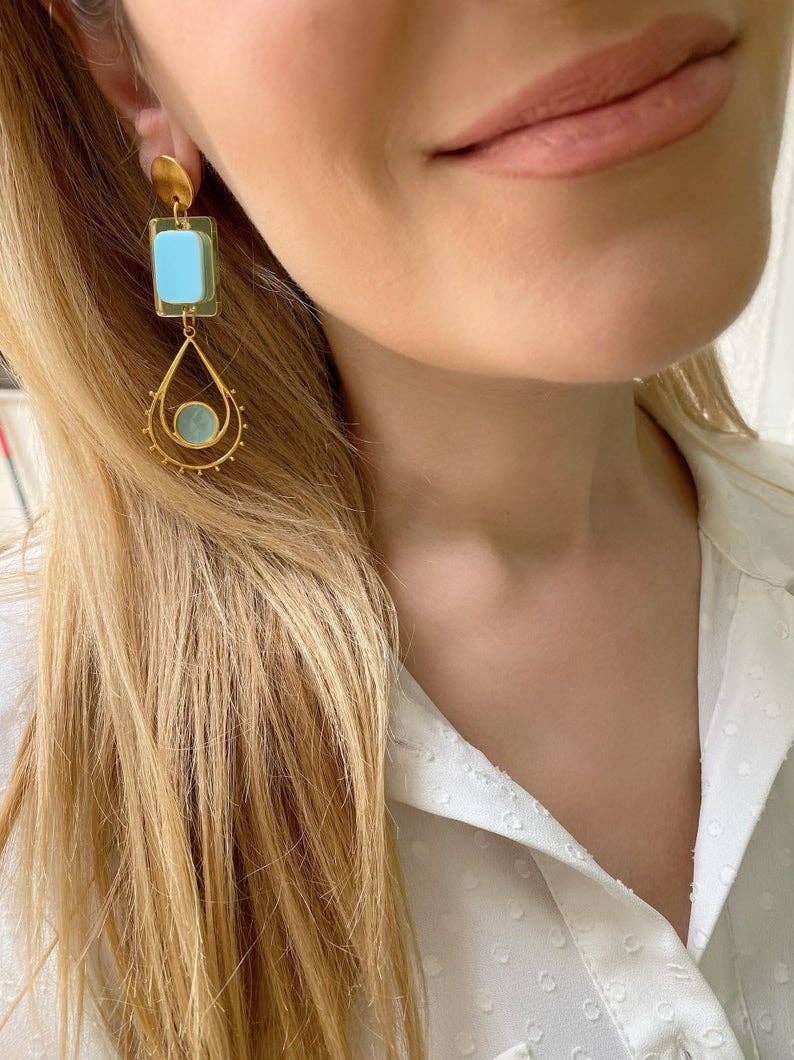 Christina Christi - Wholesale Dangle Earrings - Long Statement Earrings5