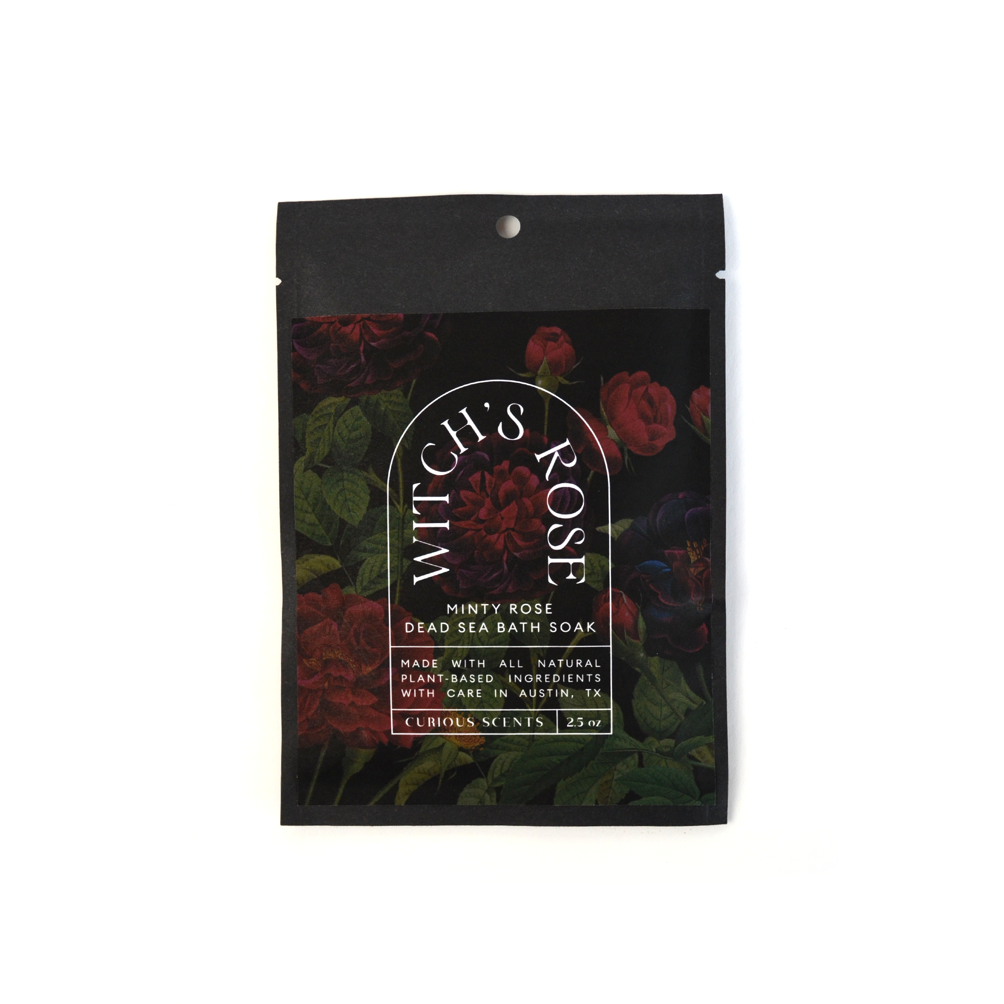 Curious Prints – wholesale Badsalt och skumbad – Häxans Ros Mintig Ros Botanisk Havssalt Badblötläggningspåse4