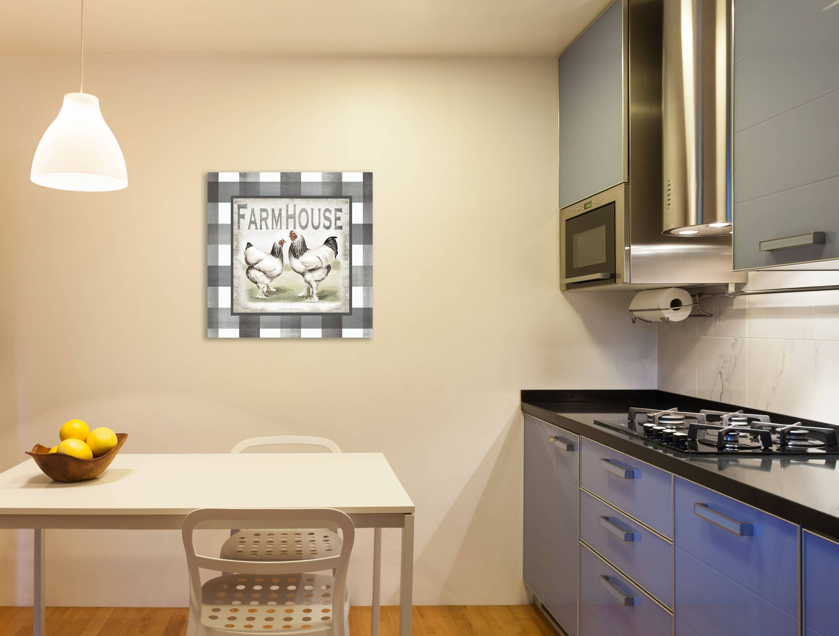 Jaxson Rea - Vente Affiche d'art - Buffalo Poulet Gravure Farmhouse Gallery Toile enveloppée1