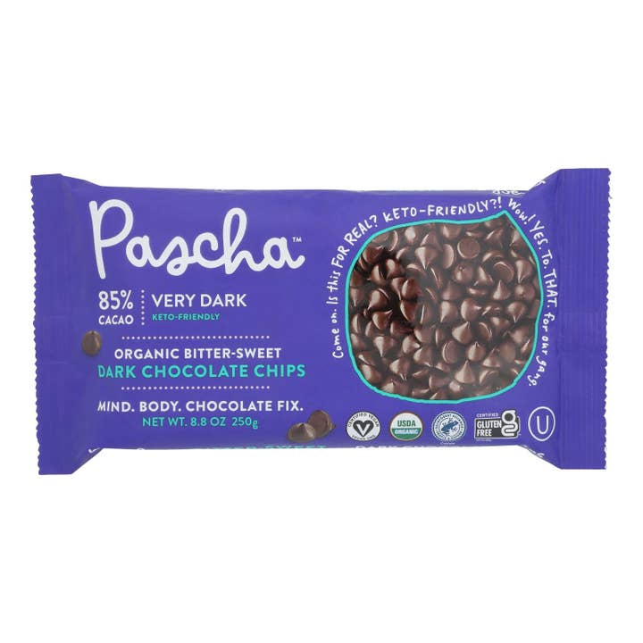 Everyday Supply Co - Wholesale Chocolate - Pascha 85% Dark Organic Chocolate Chips, 6-Pack, 8.8 Oz