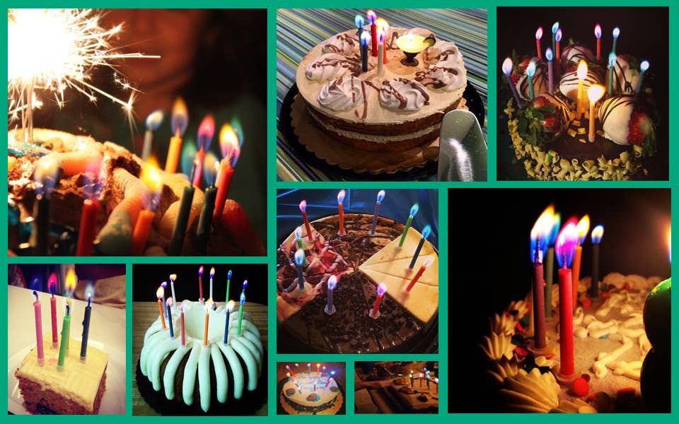 JII - Wholesale Cake Candle - Colorflame Birthday Candles in 26 Piece Counter Display19