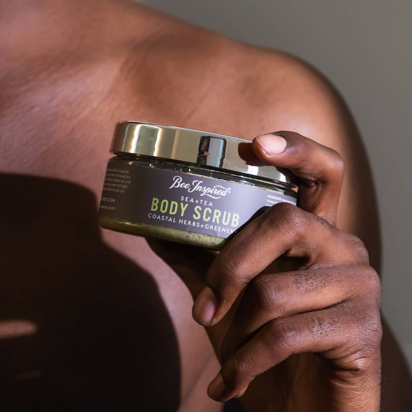 Bee Inspired - Wholesale Body Scrub/Exfoliant - Sea + Tea Body Scrub | 8oz Coastal Herbs Body Scrub3