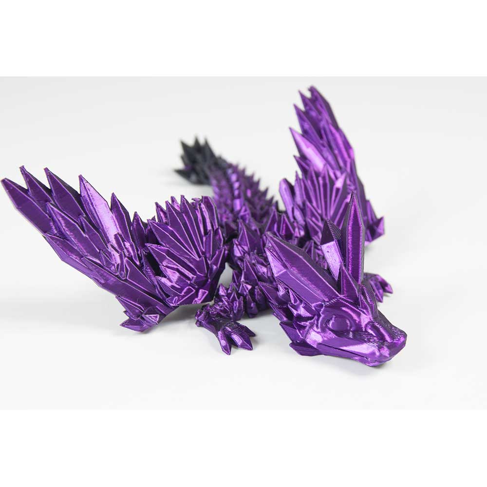 Kheops International - Wholesale Fidget Toy - Kids - 3D Printed Fidget Mini Crystal Winged Dragon - Ast'd Colors4