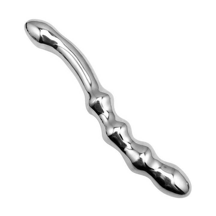 Dildo - Le gode « W » en acier inoxydable pour la vente par Plesur Body Products