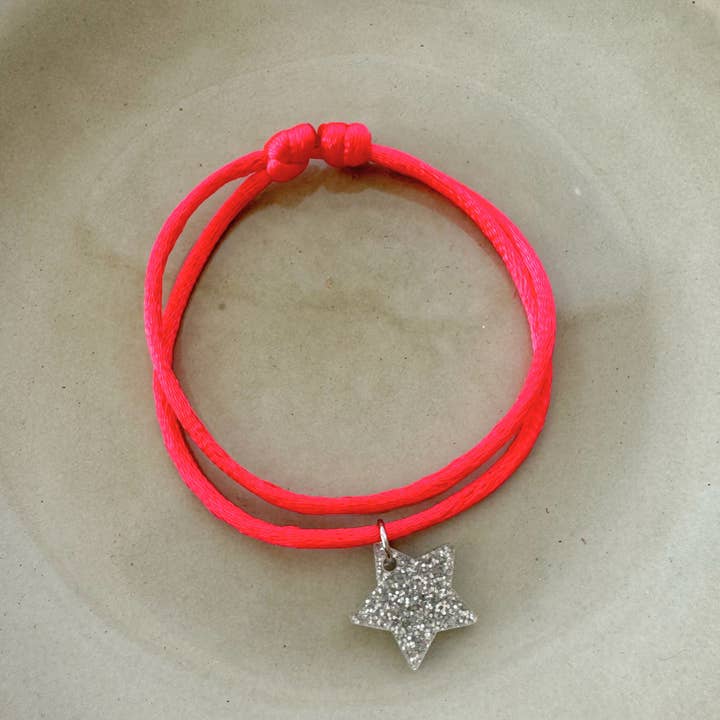 Bracelet Lume Charms Festive| Star - Silver for wholesale by vanMauZ