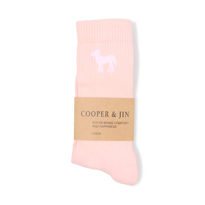 Originelle gepolsterte Rundsocken | Unisex | Rosa für den Großhandel von Cooper & Jin