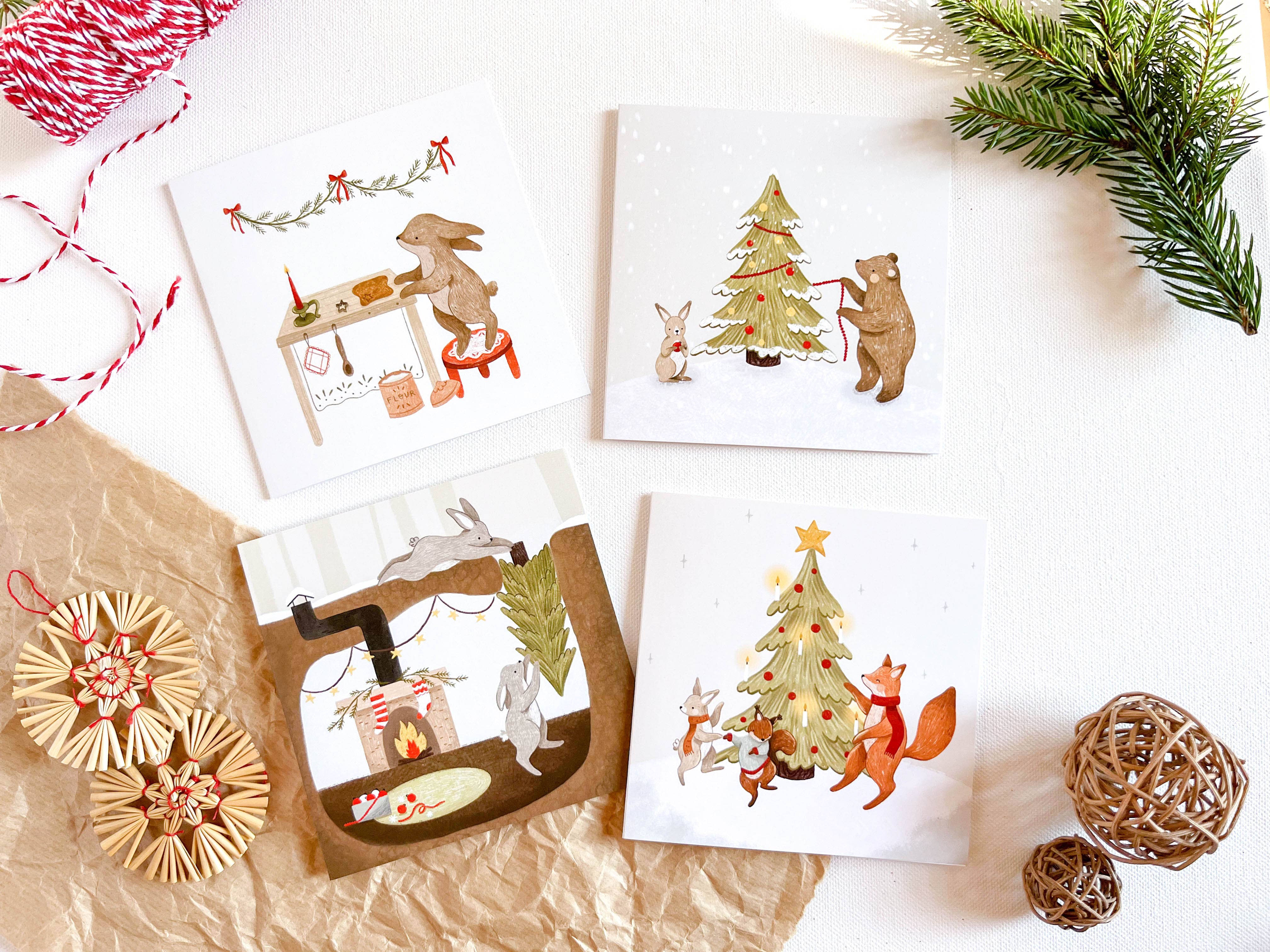 annalunakdraws - Wholesale Christmas Card - Grußkarte - Weihnachtsfeier4