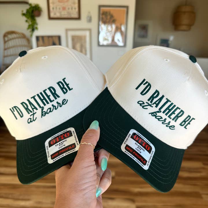 DENVERCO. - Wholesale Trucker Hat - Women's - I'd Rather Be At Barre Embroidered Hat0